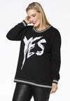 Sweater YES - black 