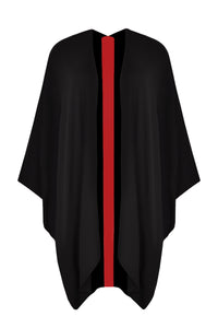 Poncho knitted - red - #4