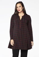 Tunic CHECK wide bottom - black  - #1