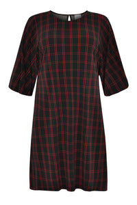 Dress CHECK wide sleeve - black - #4