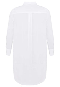 Blouse long COTTON STRETCH - white - #5