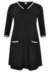 Tunic striped trim DOLCE - black - #4