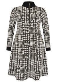 Dress zipper CHECK - black - #4