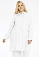 Blouse-dress LINEN - white  - #1