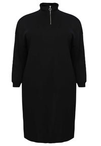 Sweater dress - black - #4