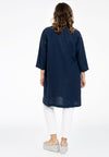 Tunic pintucks LINEN - blue - #3