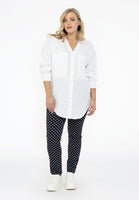 Blouse oversized LINEN - white  - #5