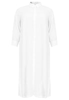 Blouse long 3/4 sleeves LINEN - white  - #4