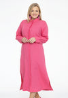 Blouse long 3/4 sleeves LINEN - pink