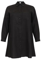 Blouse pockets LINEN - black - #3