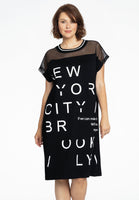 Dress mesh shoulders NYC - black - #1