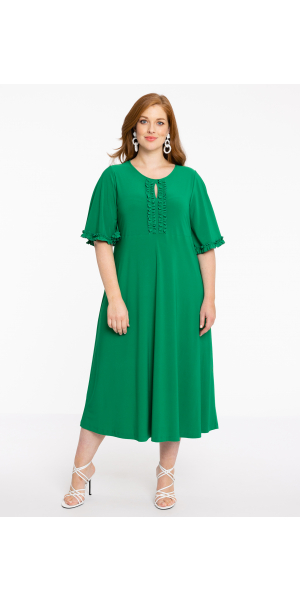 Yoek | Dress frilled sleeves DOLCE