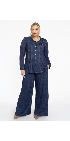 Yoek | Trousers loose DENIM DOLCE