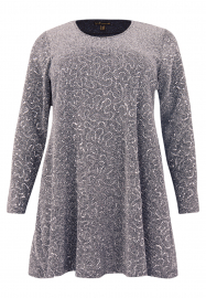 Tunic wide bottom PAILLET - silver