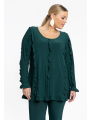 Tunic flare ruffled DOLCE - dark green