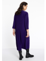 Dress PLISSE - black purple 