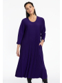 Dress PLISSE - black purple 