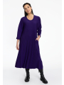 Dress PLISSE - black purple 