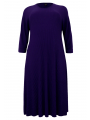 Dress PLISSE - black purple 